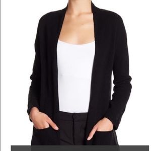 Philosophy Black Long Sleeve Ribbed Cardigan